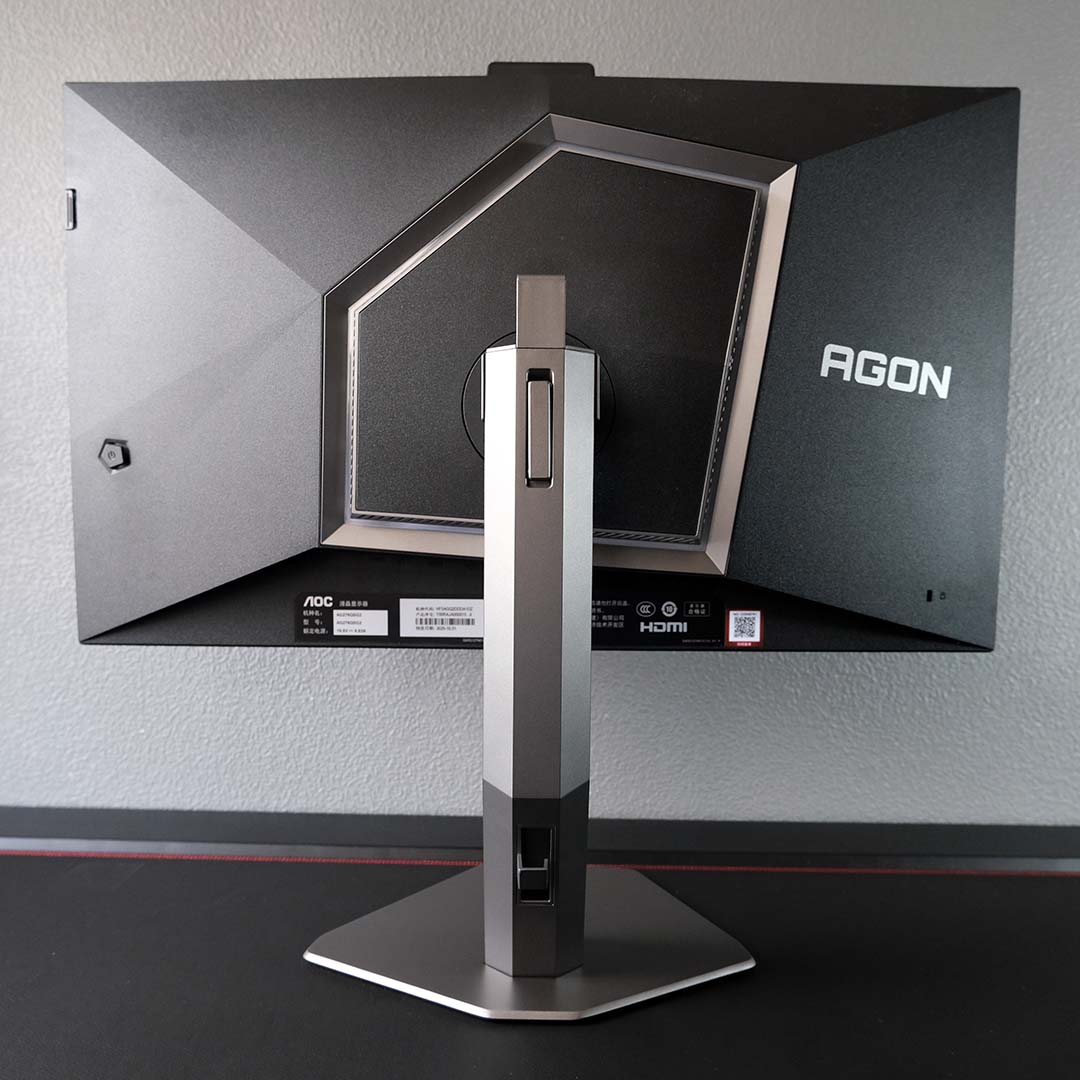 The rear of the AOC Agon Pro AG276QSG2.