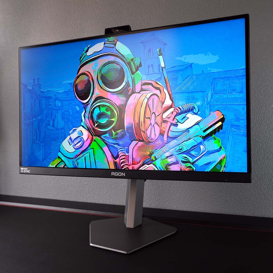 The AOC Agon Pro AG276QSG2 displaying Counter-Strike artwork.