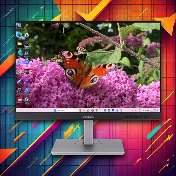 Asus ProArt monitor with a 16:10 aspect ratio