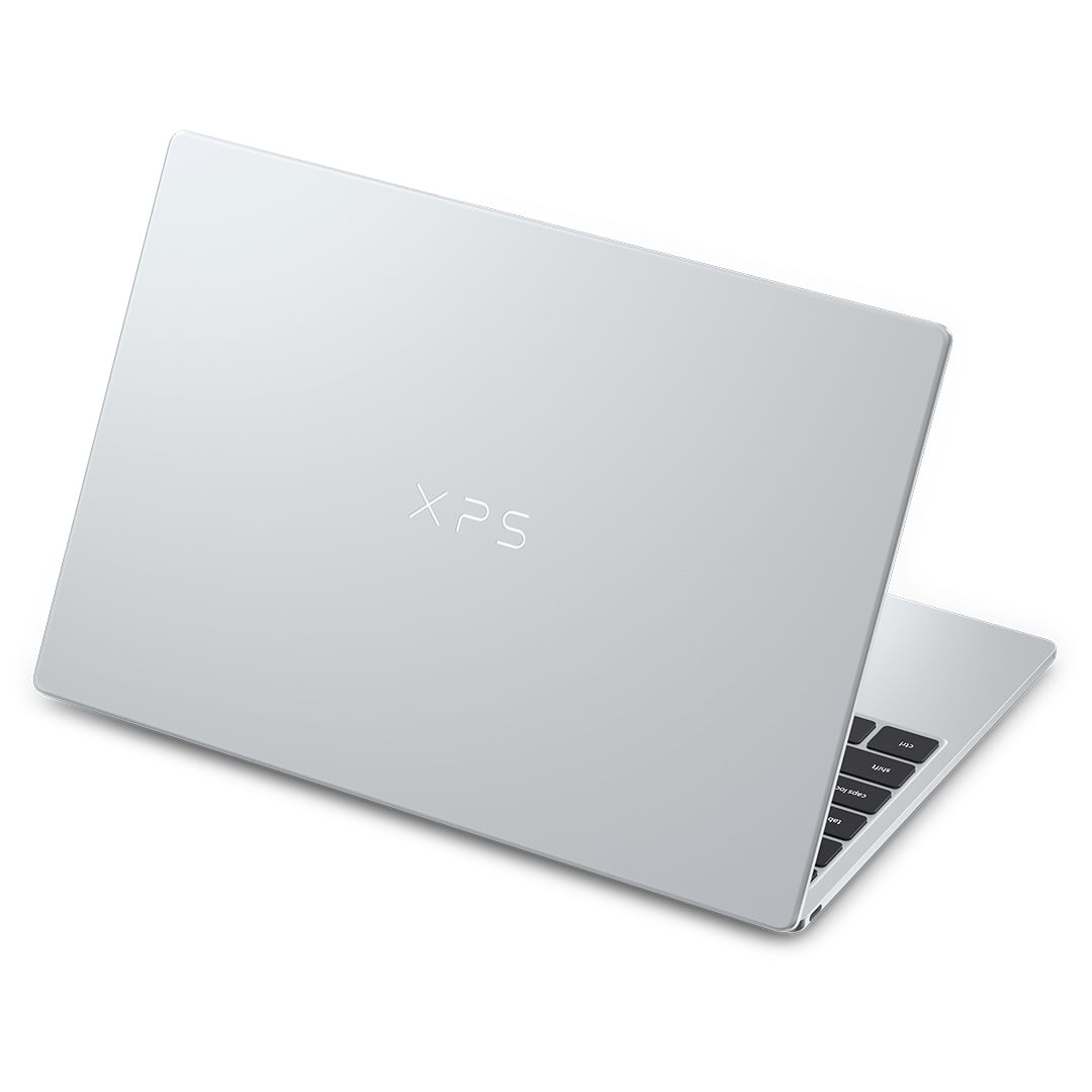 A Dell XPS 13, sky colourway.