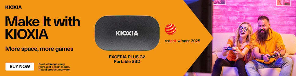 Make it with Kioxia - More space, more games