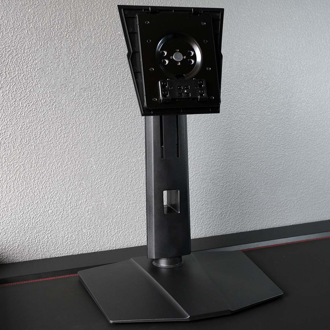 The stand for the MSI MPG 322UR QD-OLED X24.
