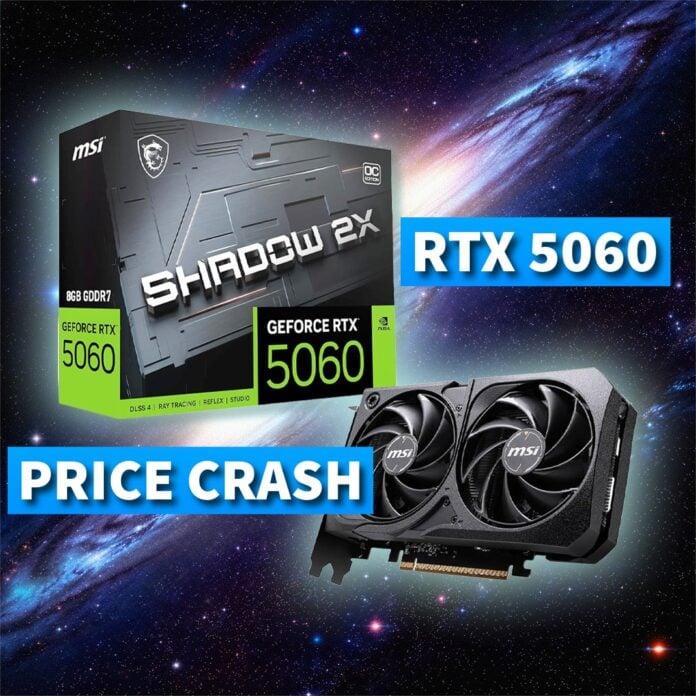 MSI Nvidia GeForce RTX 5060 price crash