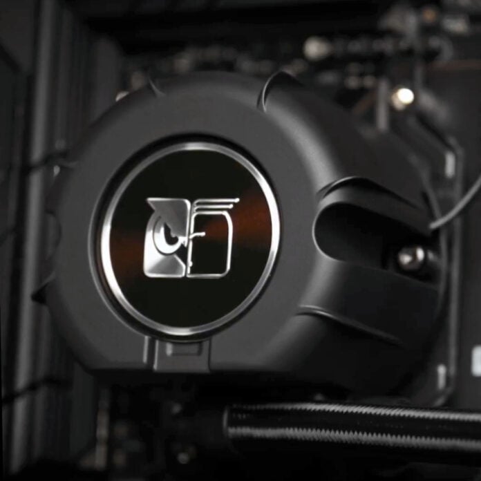 Noctua AIO cooler pump with owl logo
