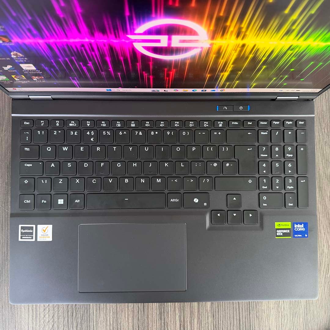 PCSpecialist Ionico 16 D keyboard