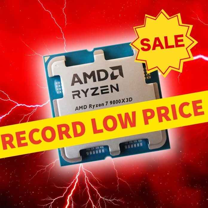 AMD Ryzen 7 9800X3D lowest ever price deal