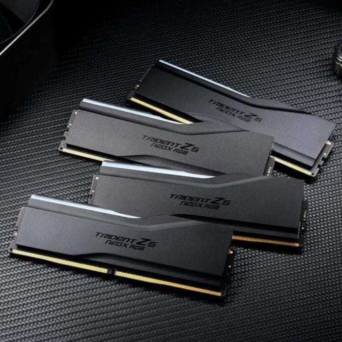 G.Skill Trident Z5 NeoX RGB DDR5 EXPO ULL memory.