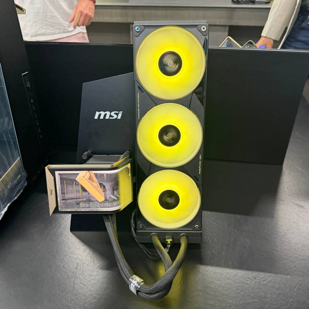MSI MEG CoreLiquid E15 360 AIO liquid cooler.