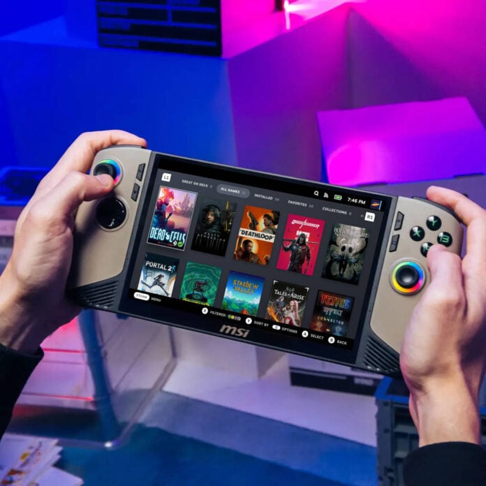 SteamOS on an Intel Lunar Lake-powered MSI handheld.