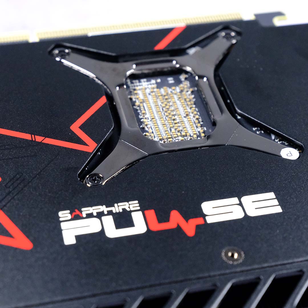 A close-up of the Radeon RX 9070 GRE's 'Sapphire Pulse' logo.