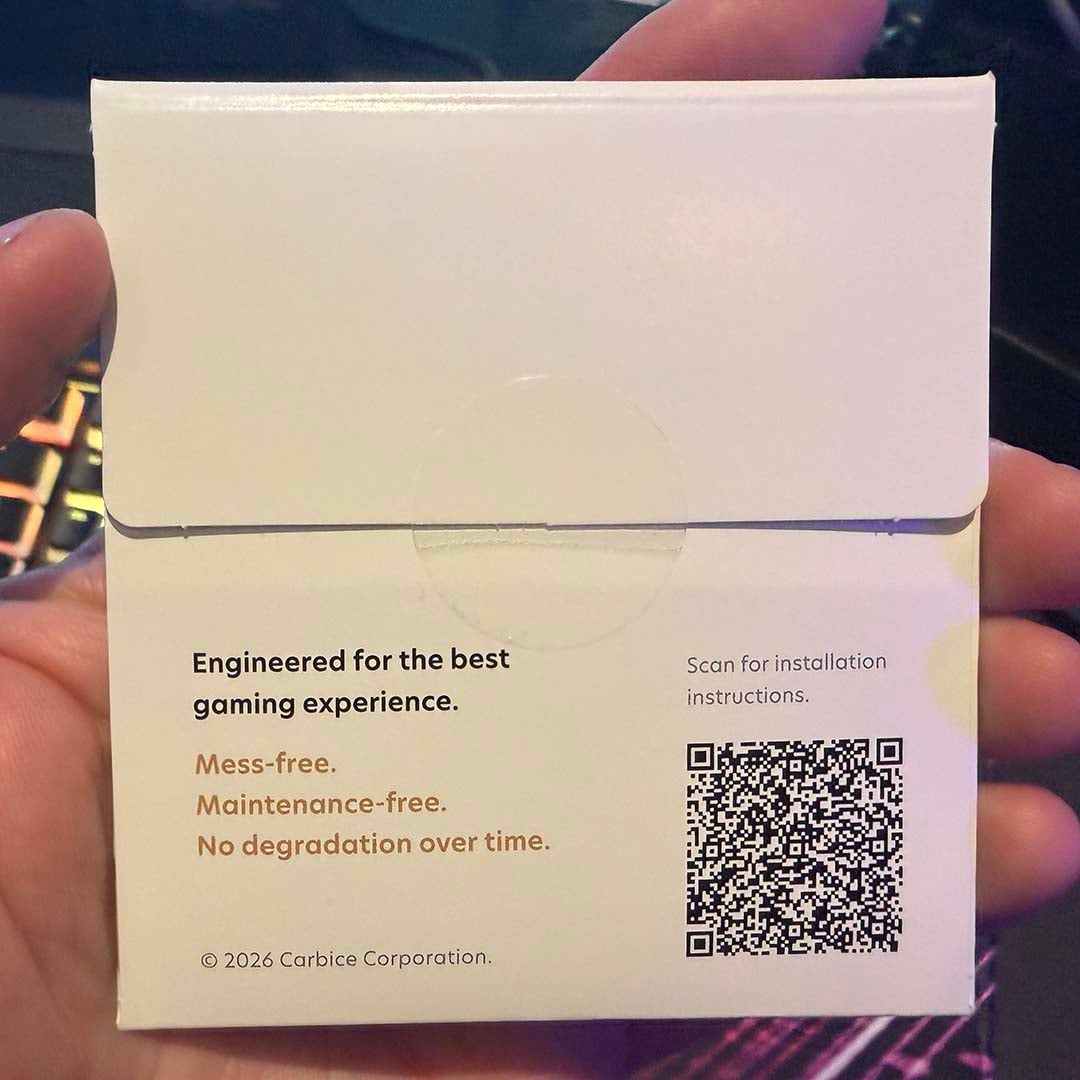 AMD Ryzen 7 5800X3D carbon nanotube thermal pad packaging - back