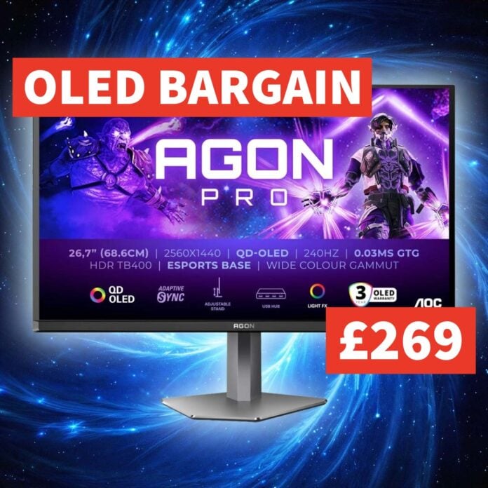 AOC Agon Pro AG276QZD Prime Day deal