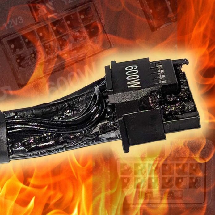 Club386 melted 12VHPWR cable
