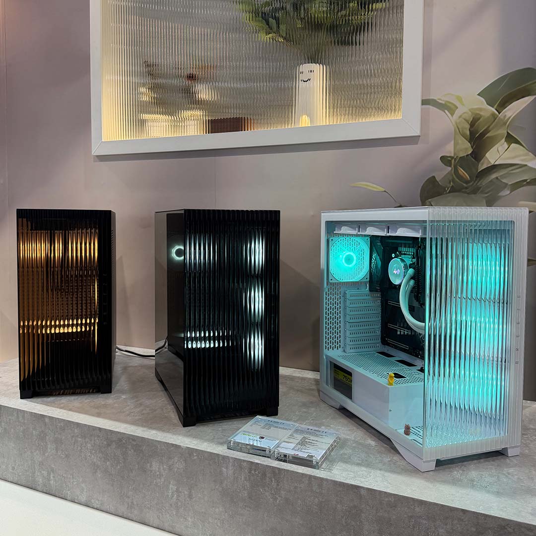 A collection of InWin Breeze PC cases.