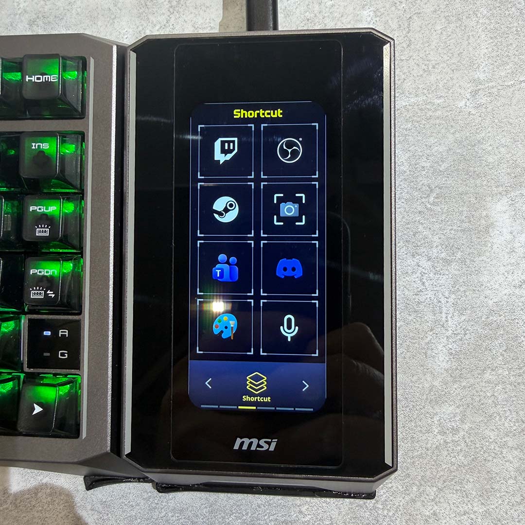 The MSI Strike Nexus, showing application shortcuts.