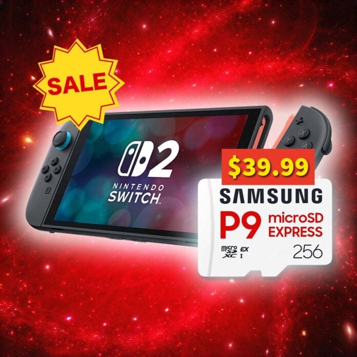 Nintendo Switch 2 256GB Samsung P9 microSD express deal