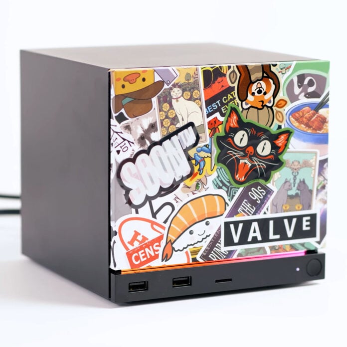 A Steam Machine, with custom faceplate.