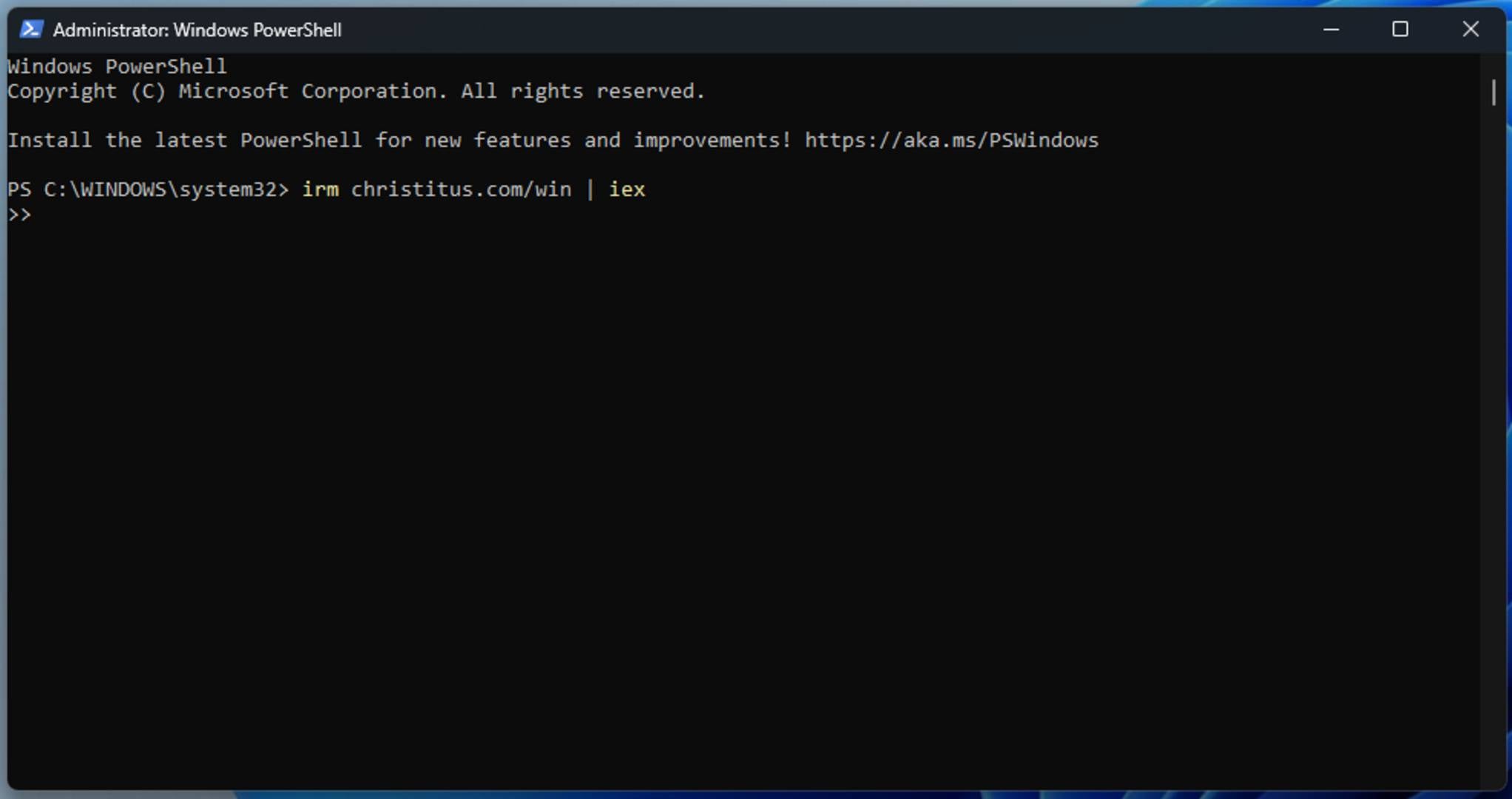 Chris T Utility PowerShell command.