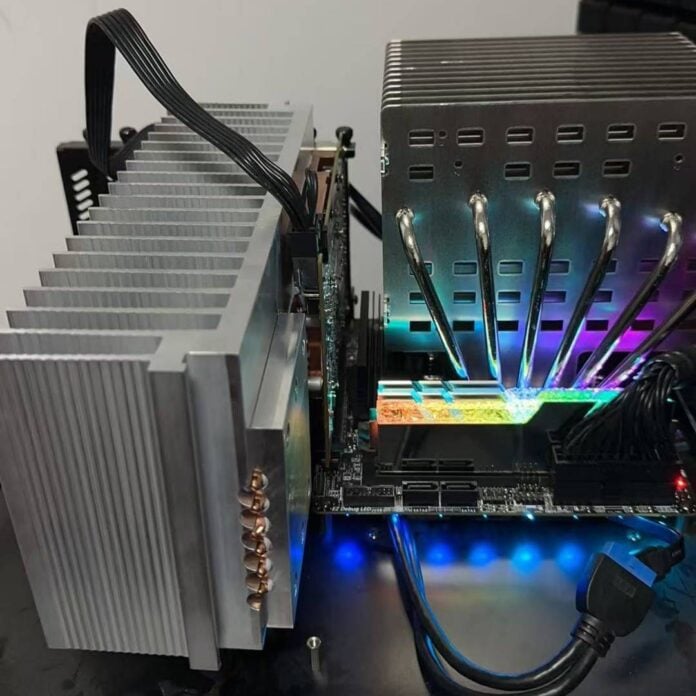 DIY fanless Nvidia RTX 4060.