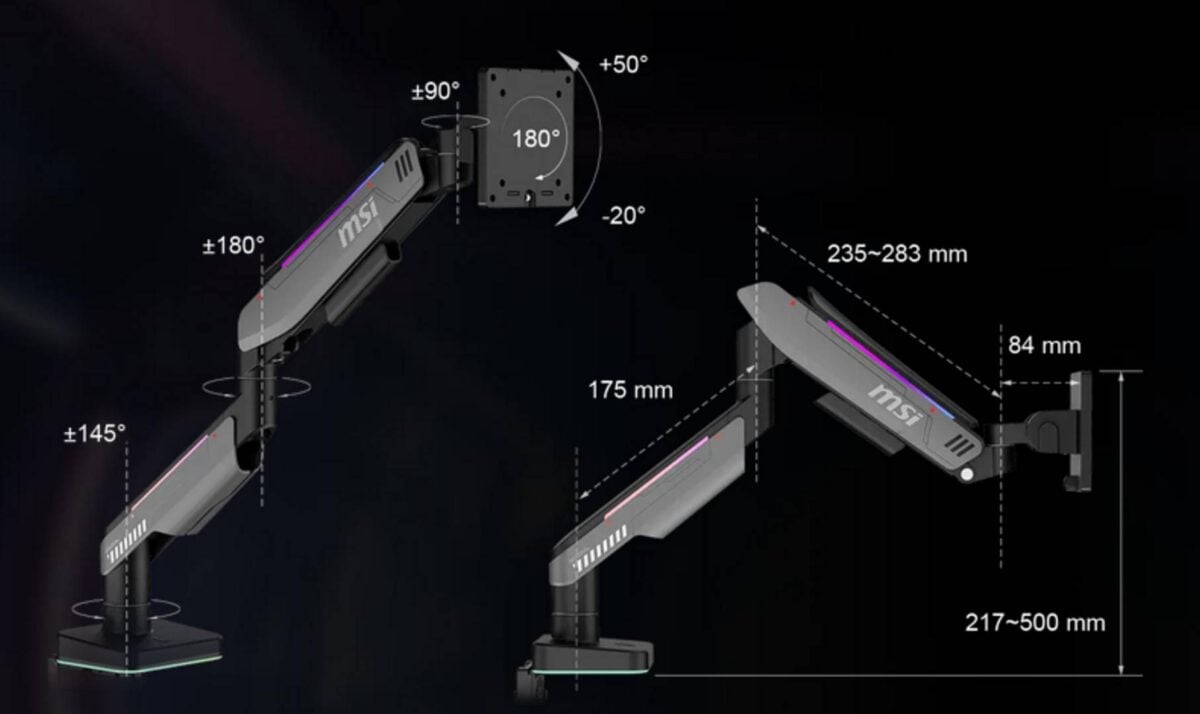 MSI MPG MT201RG - size.