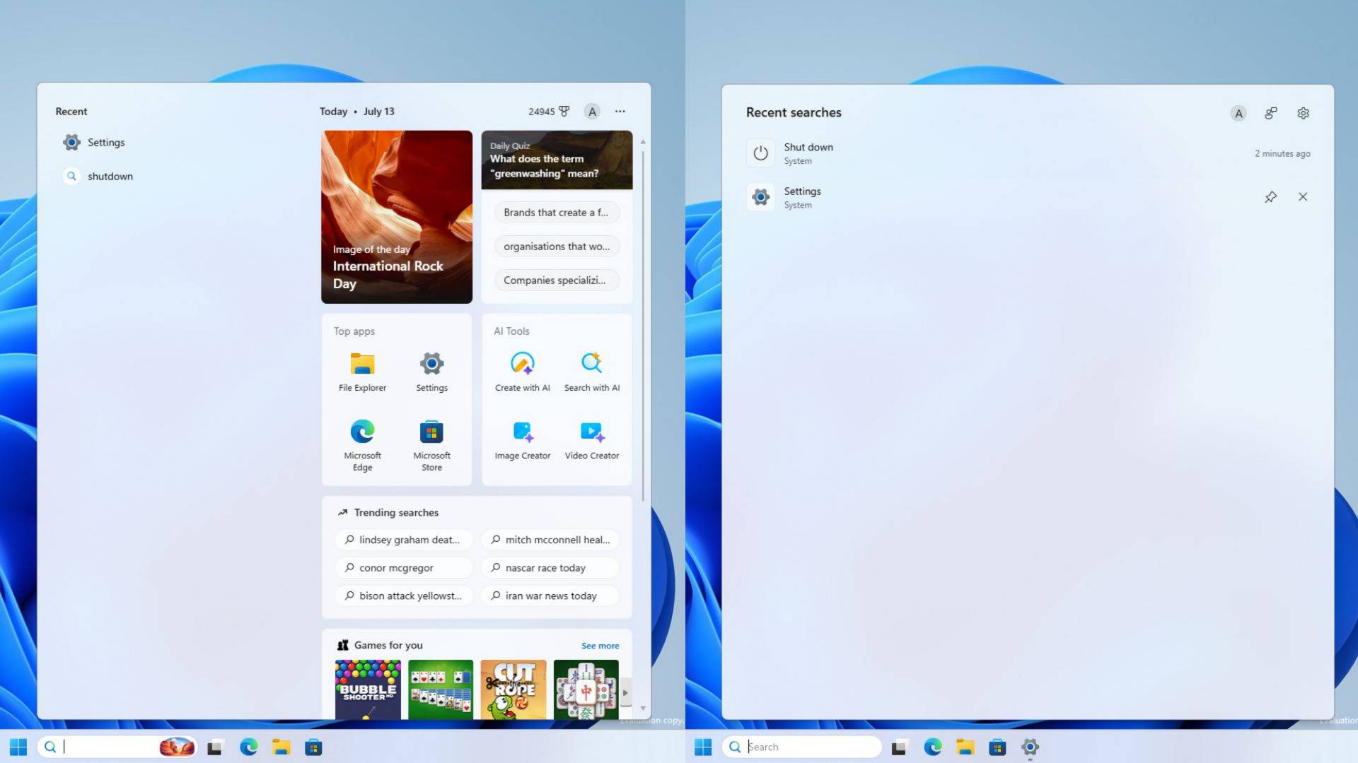 Microsoft removes MSN conten from Windows 11 Search.