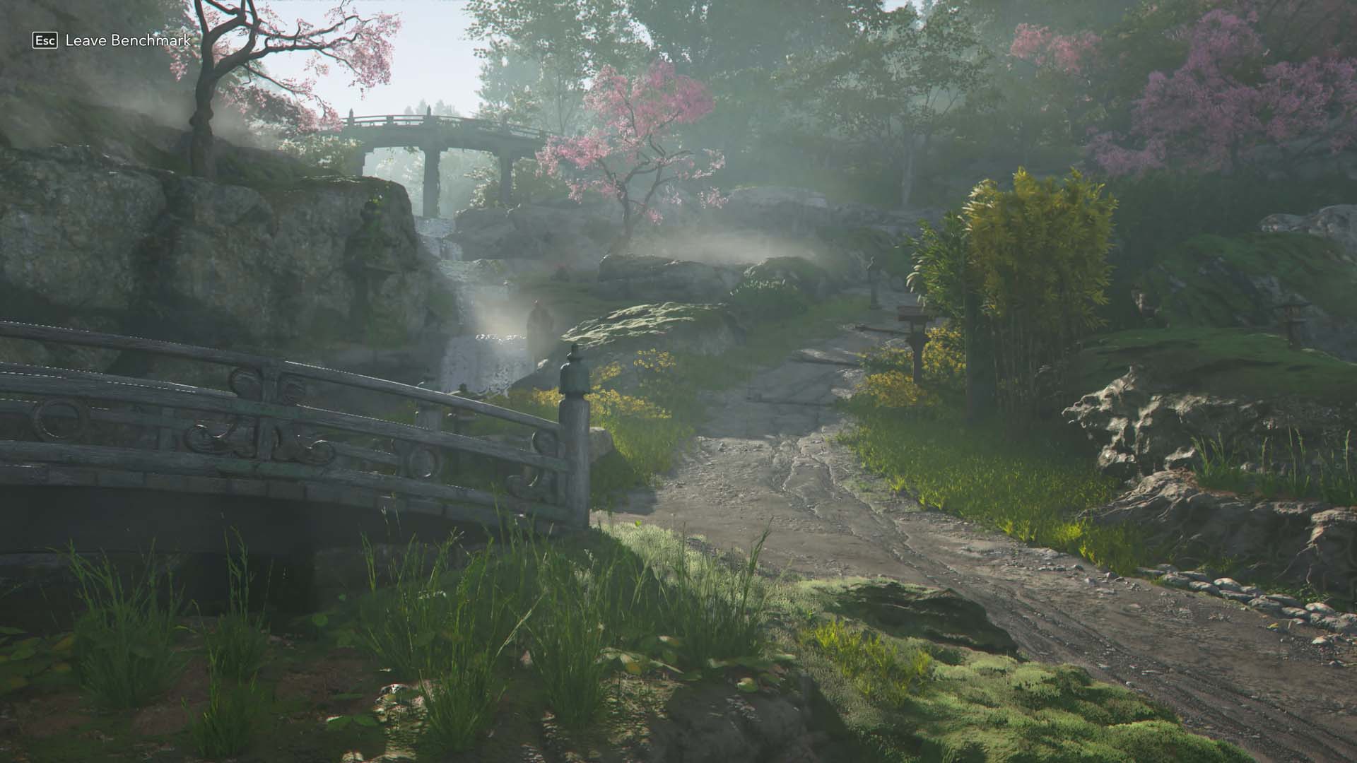 A screenshot of Assasin's Creed Shadows, using FSR 3, running on a Radeon RX 7800 XT.