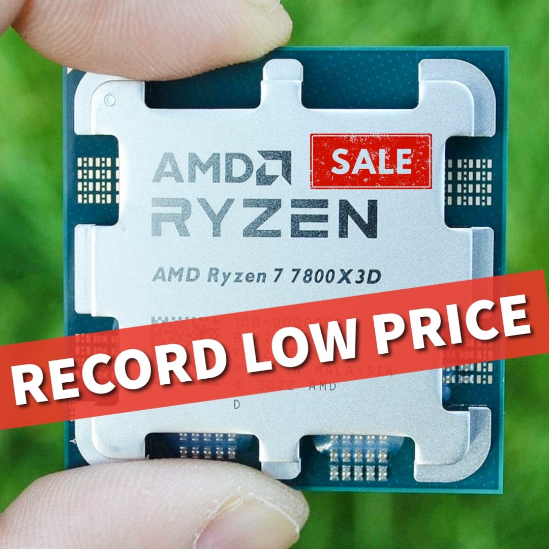 AMD Ryzen 7 7800X3D falls to record low price, undercutting