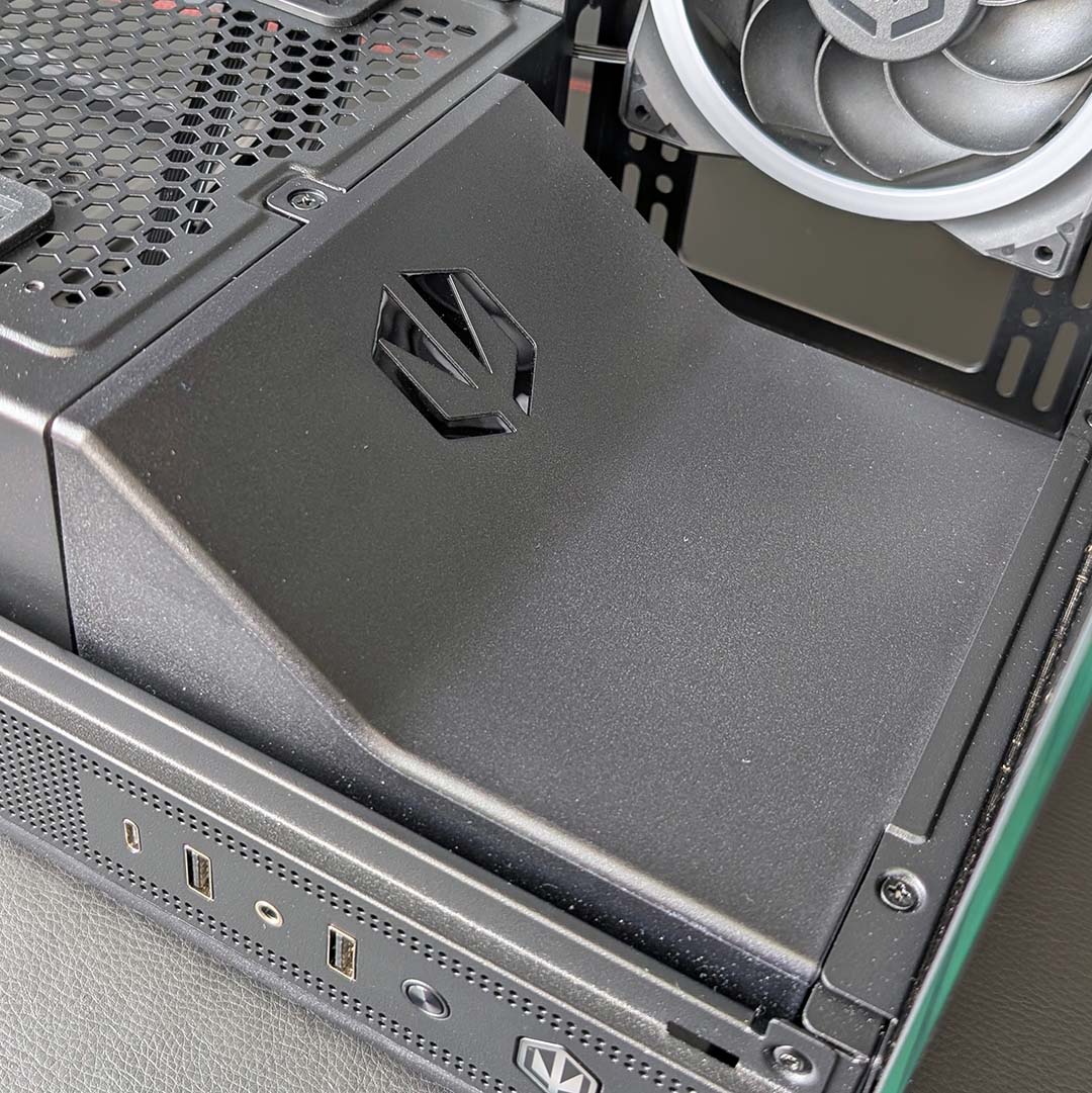 The cover for the 3.5in storage installation space, inside the Fishtank 6000 Corona.