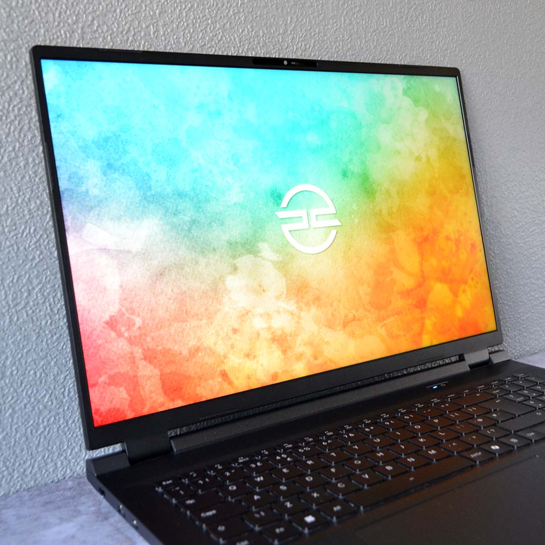 A close-up of the PCSpecialist Ionico 18's screen.