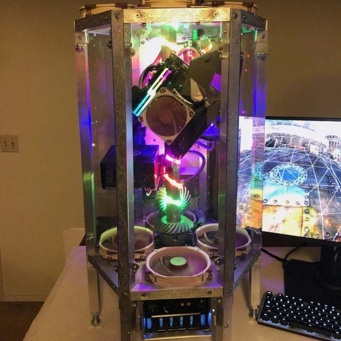 A rotating PC.