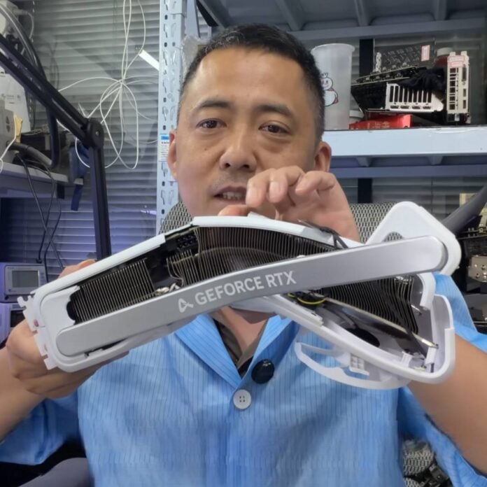 Bent Nvidia RTX 5060 Ti.