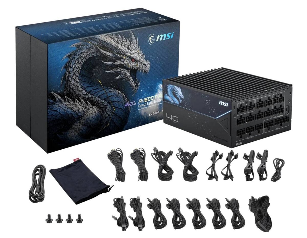 MSI MEG Ai1600T PCIE5 Draco Epic Edition.