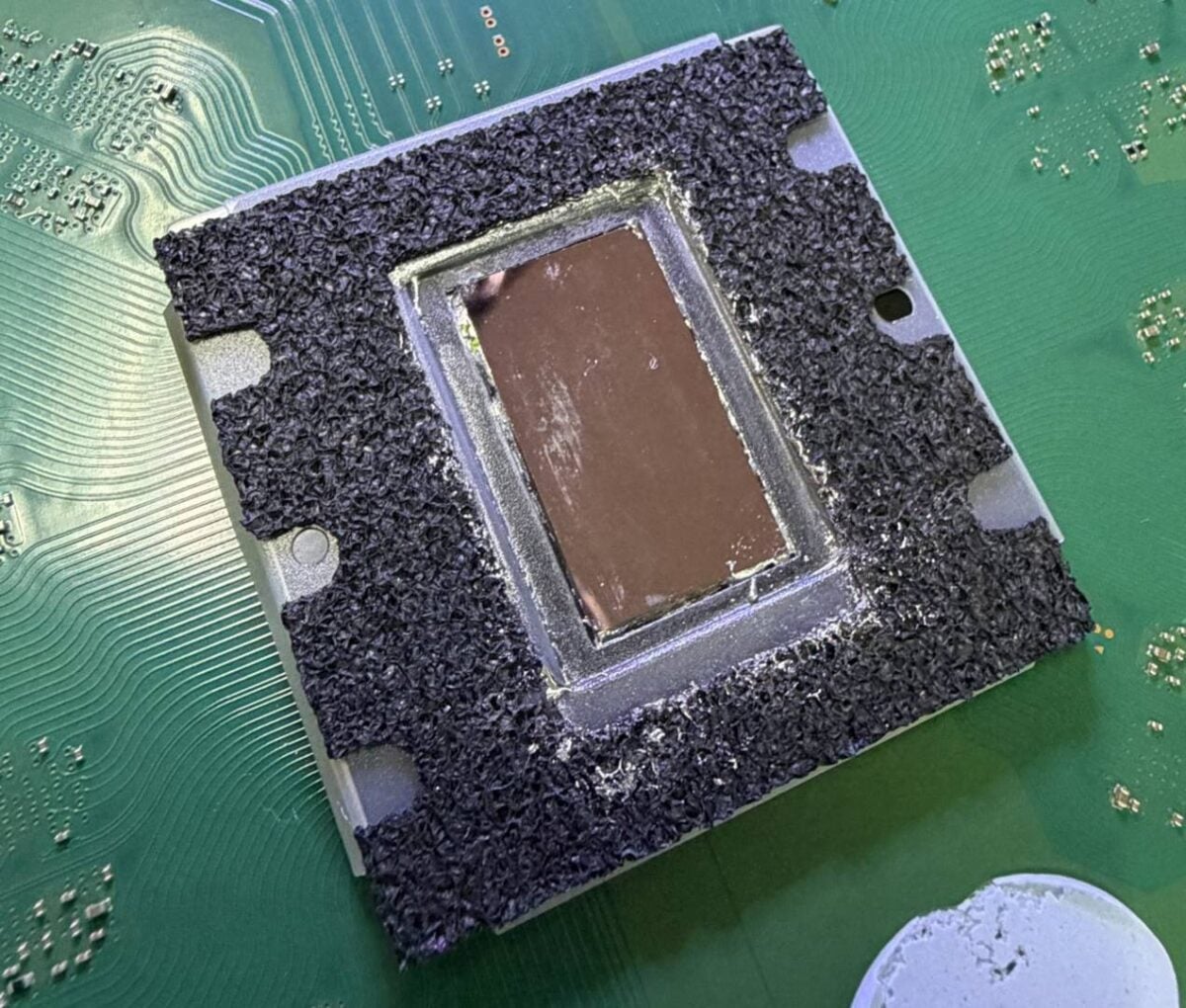 PlayStation 5 chip after cleaning.