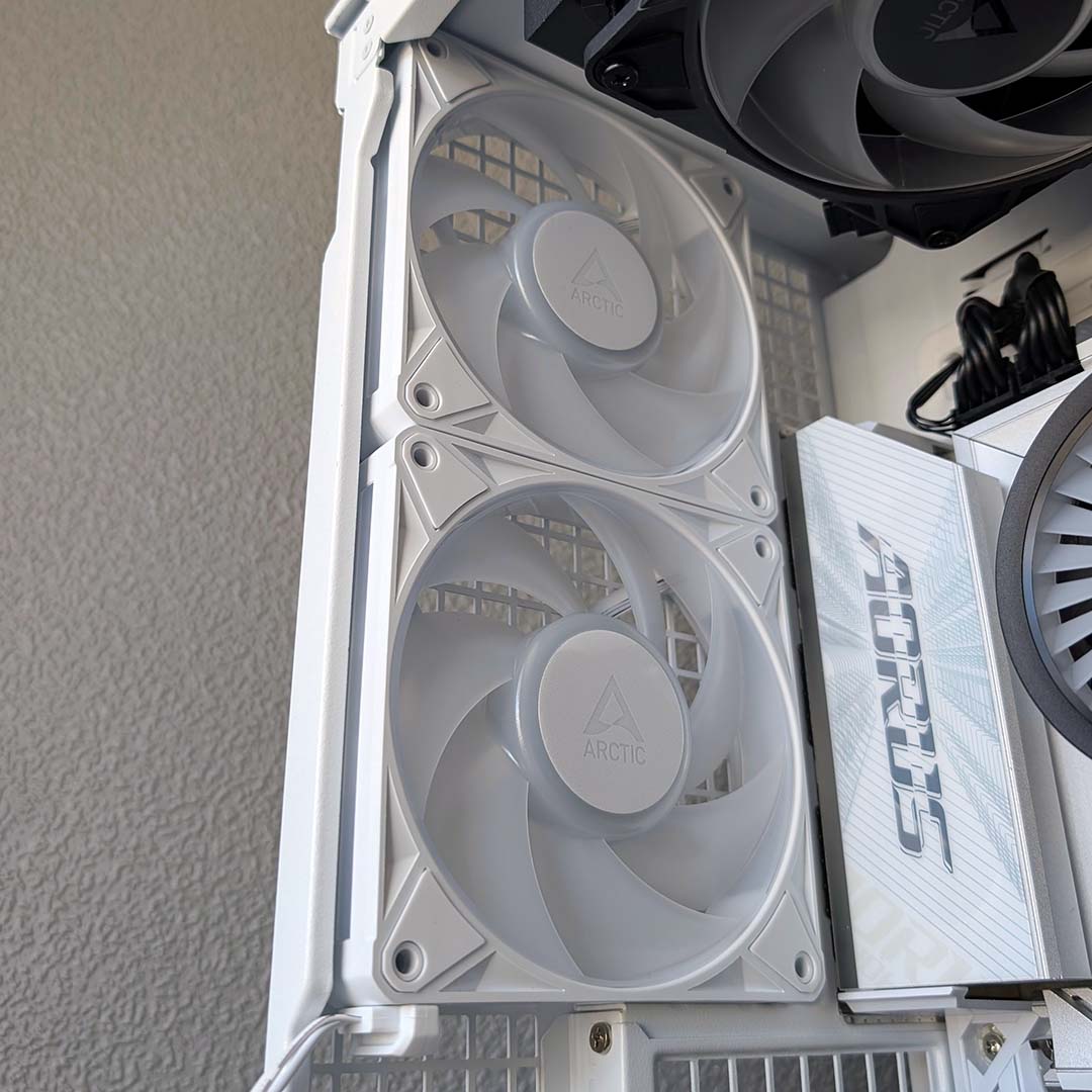 A duo of Arctic Bionix P12 fans.