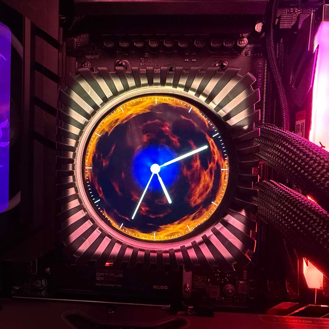 be quiet! Light Loop IO clock on LCD