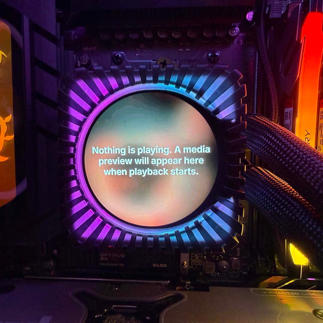 be quiet! Light Loop IO LCD error message