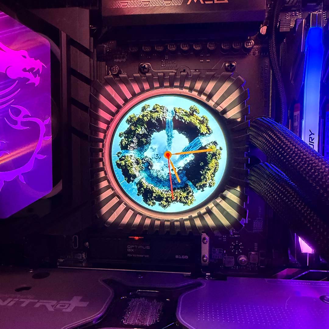 be quiet! Light Loop IO clock on LCD