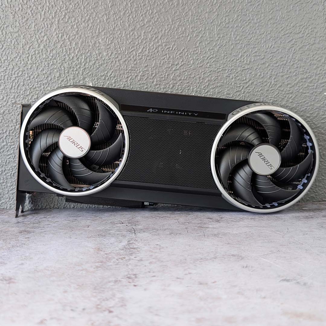 A Gigabyte Aorus GeForce RTX 5070 Infinity.