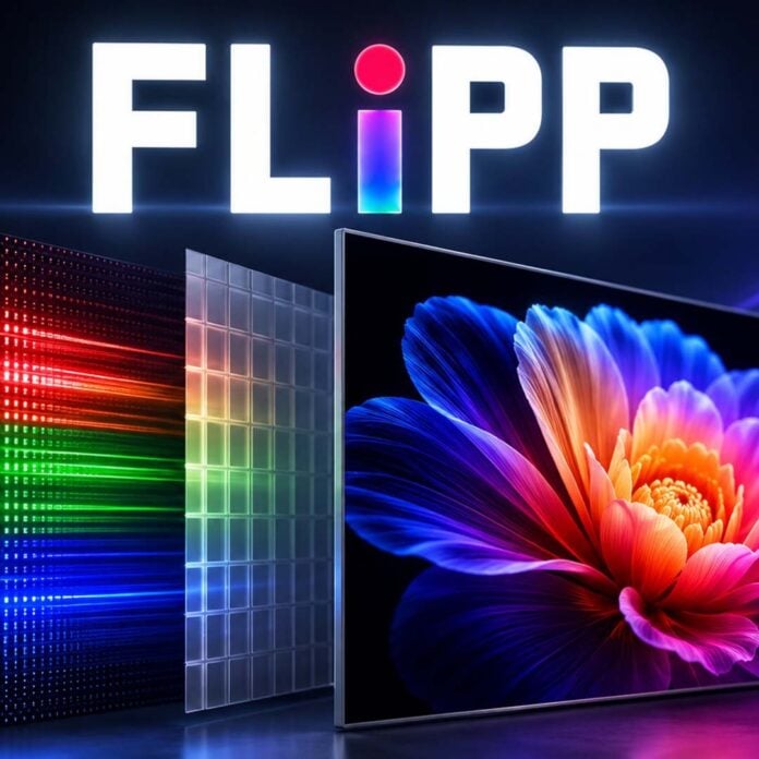 Key art for LG Display's 'FLiPP' technology.