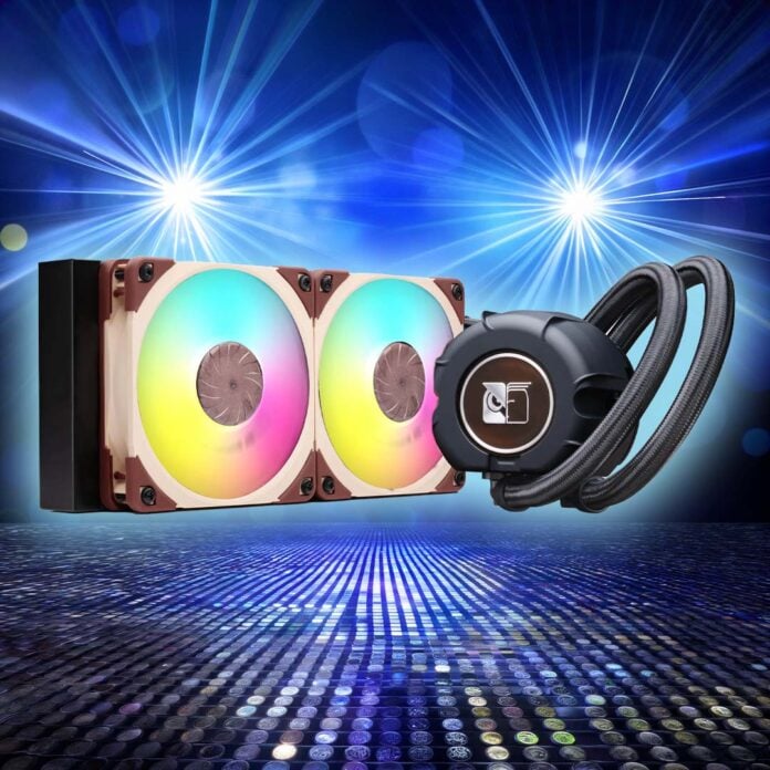 Noctua RGB AIO cooler mockup