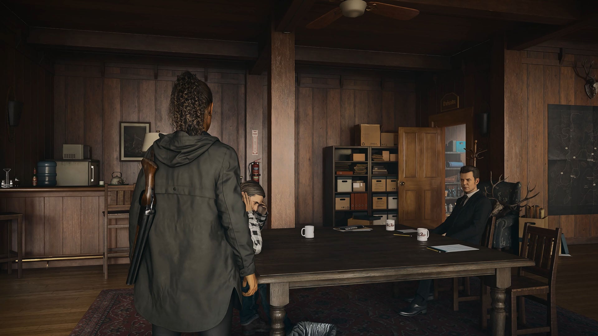 A screenshot from Alan Wake, running DLSS 4.5 Reconstruction.