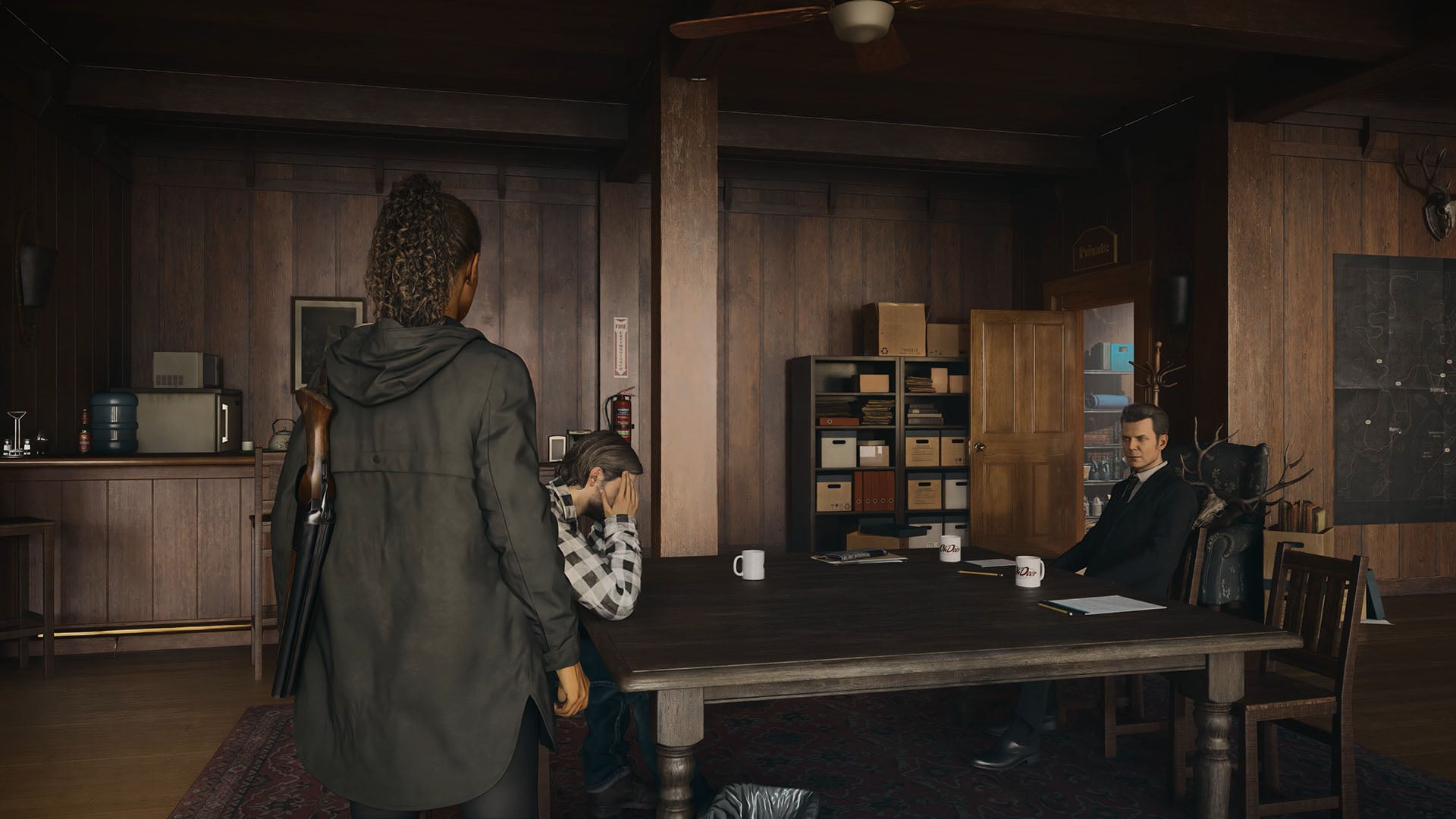 A screenshot from Alan Wake, running DLSS 3.5 Reconstruction.