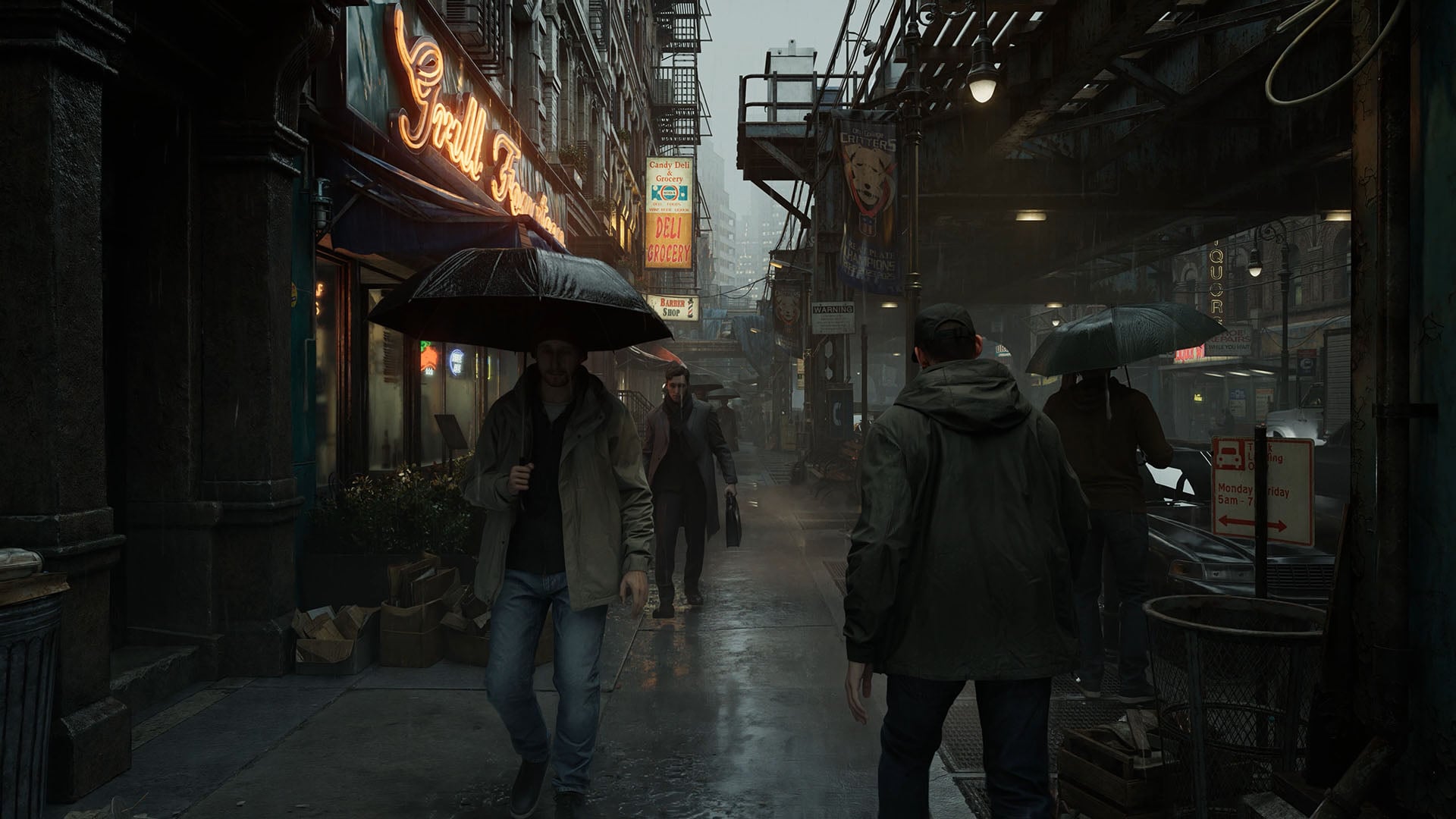A screenshot from Resident Evil Requiem, running DLSS 4.5 Ray Reconstruction.