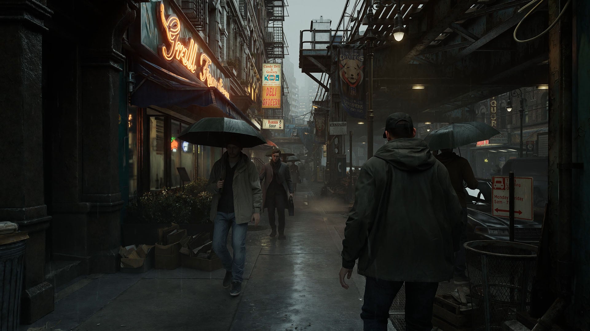 A screenshot from Resident Evil Requiem, running DLSS 4 Ray Reconstruction.
