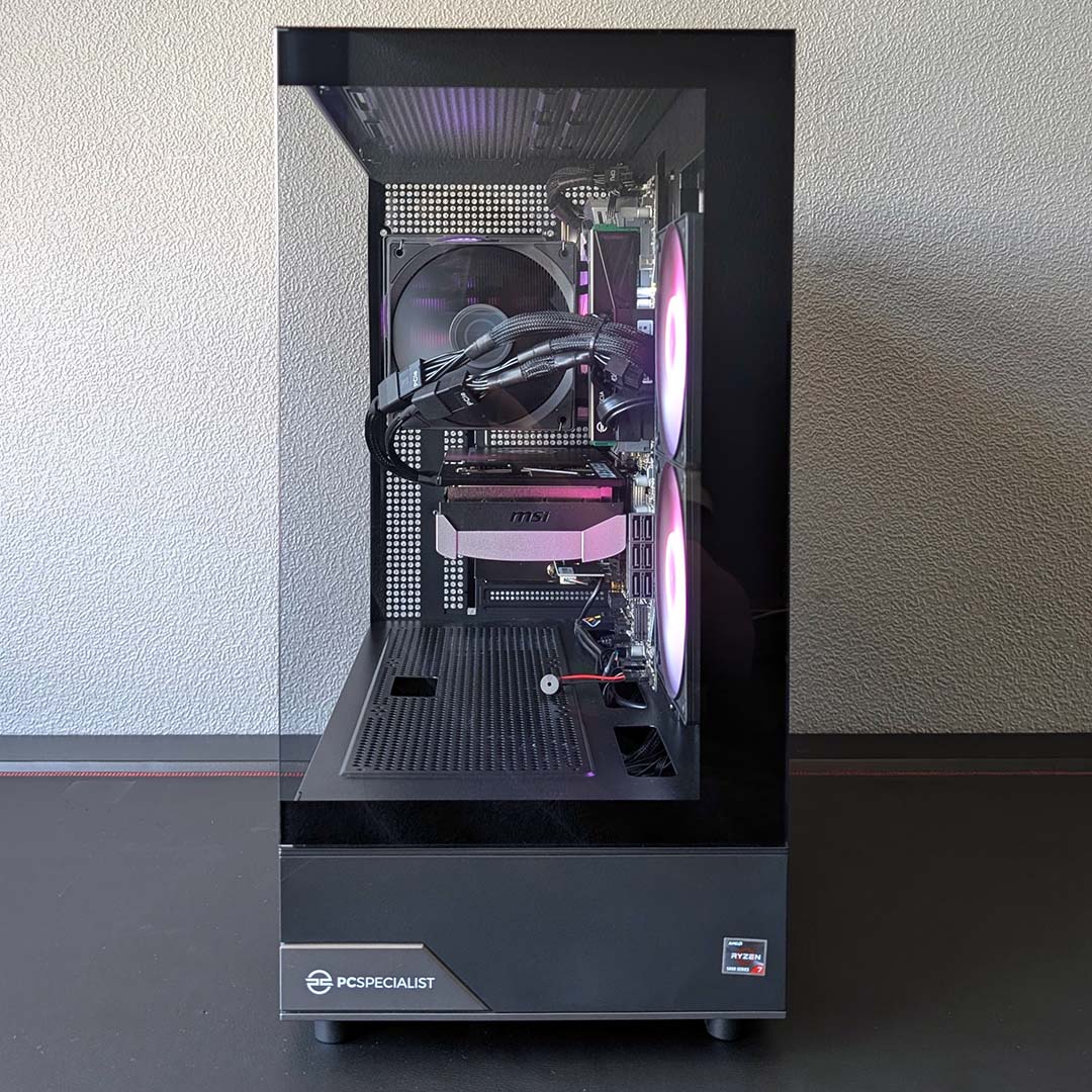The front of the PCSpecialist Apex Ultra.