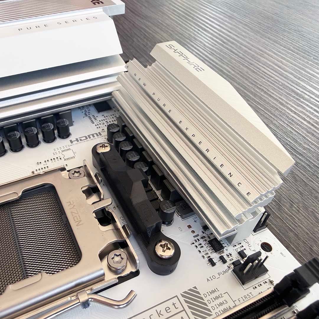 Sapphire Pure B850M VRM heatsinks