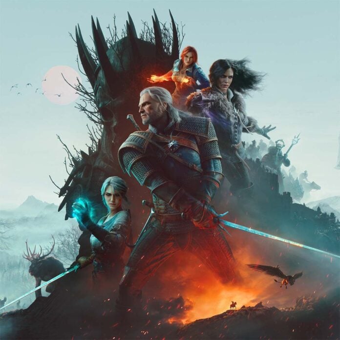 Key art for The Witcher 3 remastered.
