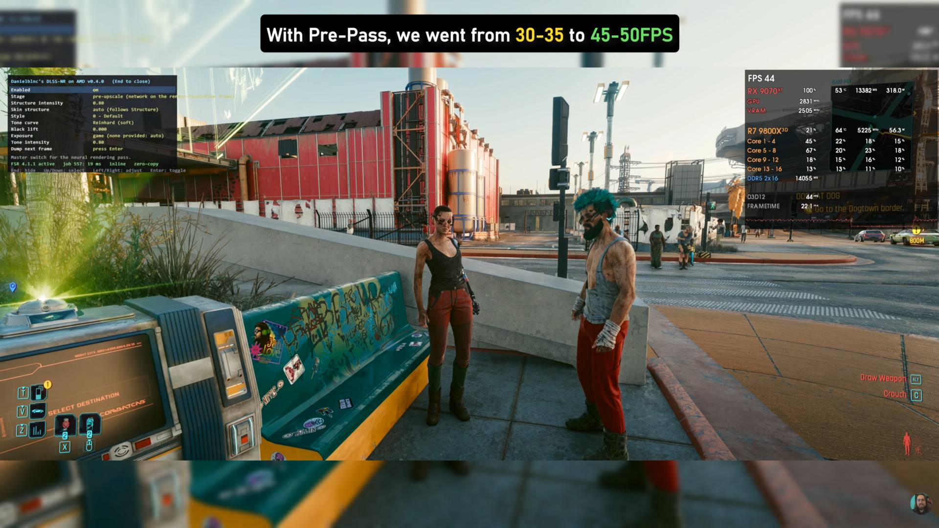 DLSS 5 in Cyberpunk 2077.