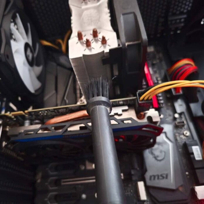 How to clean your PC - air blower.