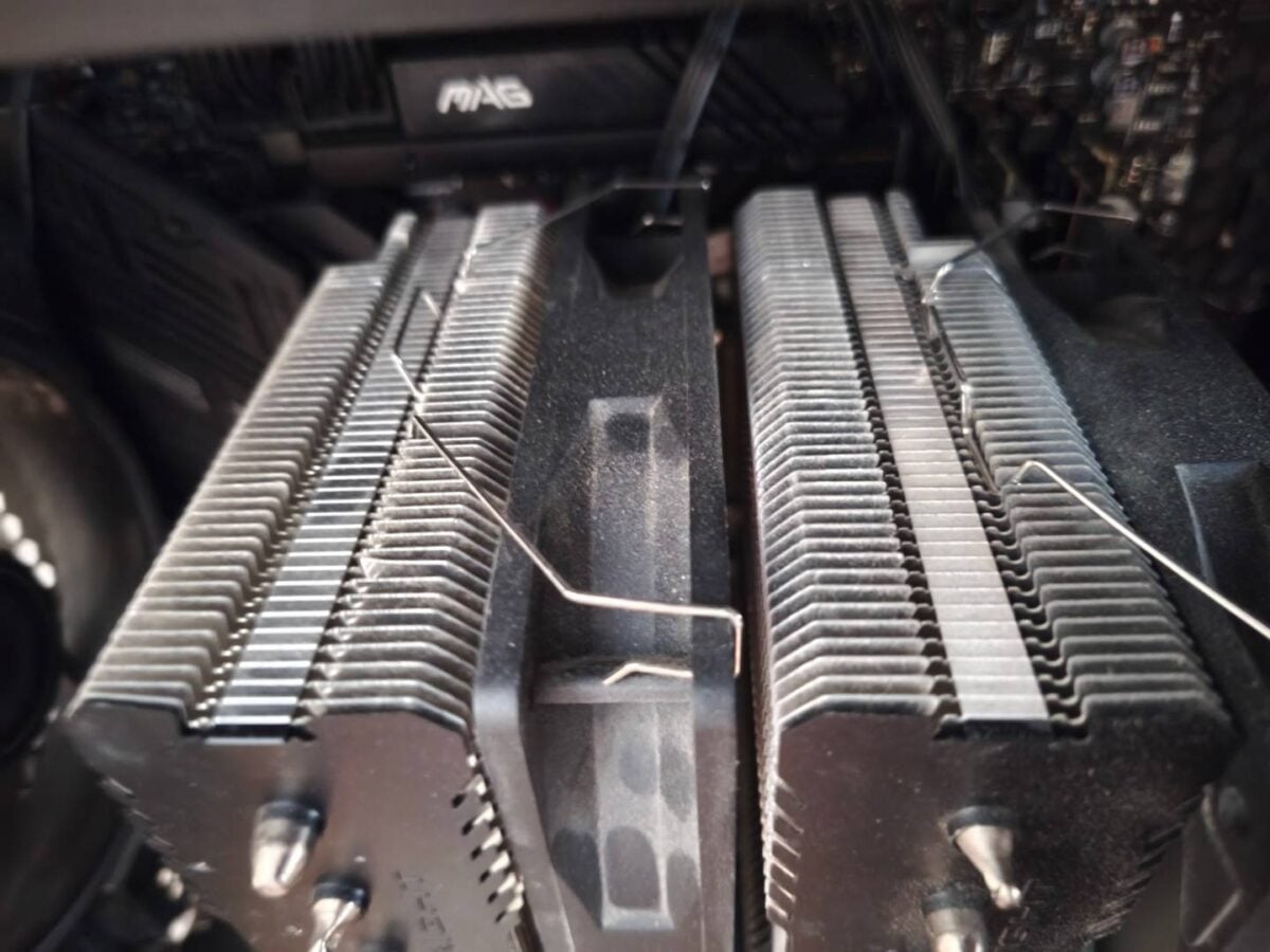 How to clean your PC - dusty fins.